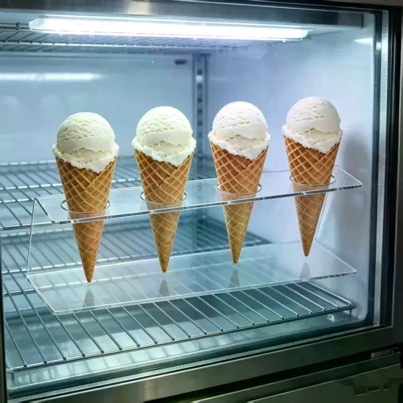 Acrylic Ice Cream Cone Holder – Clear Dessert Display Stand Dessert Display Stand SPOT