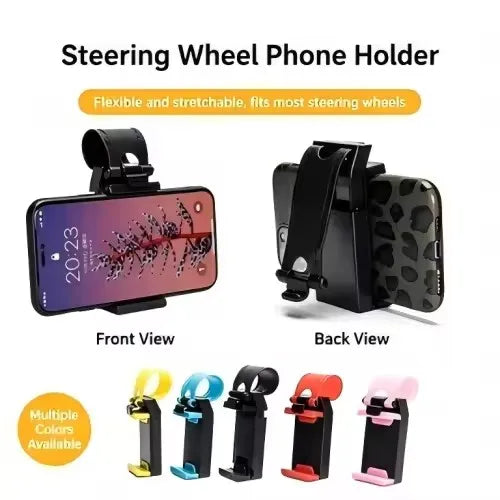Universal Steering Wheel Phone Holder – Clip Mount Bracket Car Phone Mount SPOT