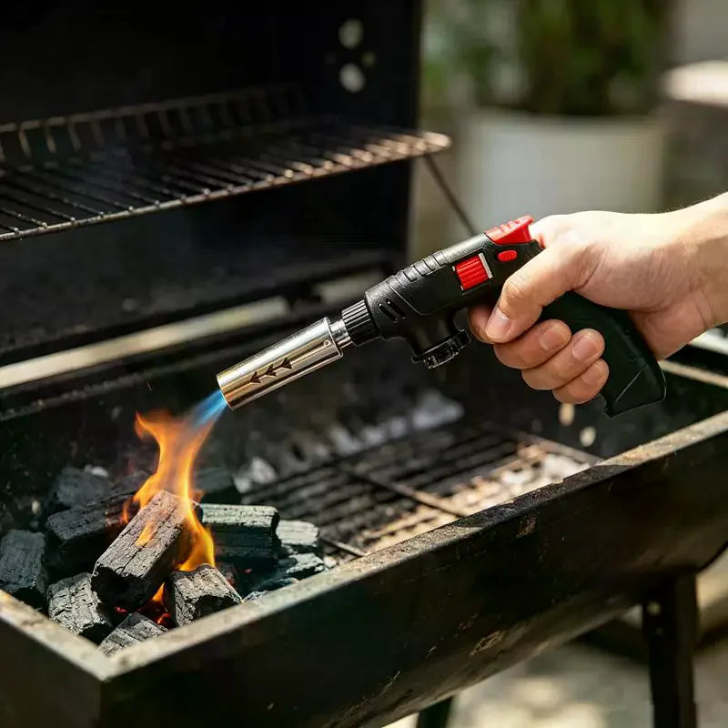 Long Nozzle Brass Butane Torch – BBQ, Cooking & Soldering Butane Gas Torch SPOT Default Title