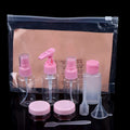 11-Piece Travel Refillable Bottle Set – Toiletry Containers Travel Bottle Set SPOT Pink