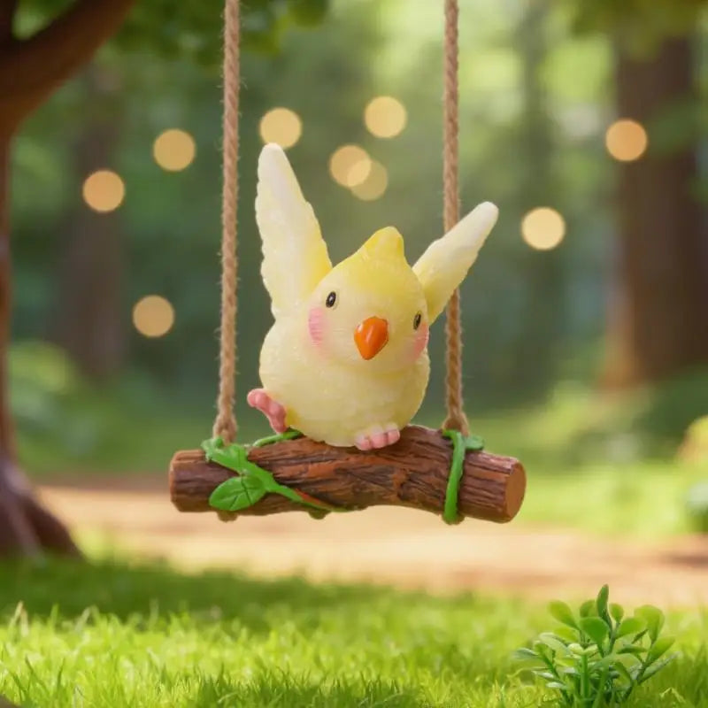 6-Pack Resin Cockatiel Bird Figurines – Garden & Home Décor Decorative Figurines SPOT