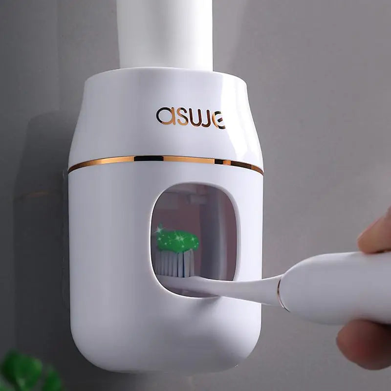 Wall-Mounted Toothpaste Dispenser & Storage Rack – No-Drill Toothpaste Dispenser SPOT