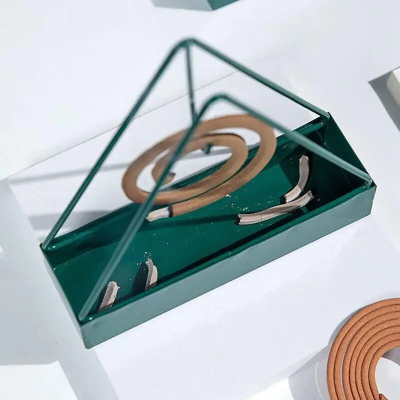 Triangular Iron Mosquito Coil Holder with Ash Tray | Outdoor Mosquito Coil Holder SPOT