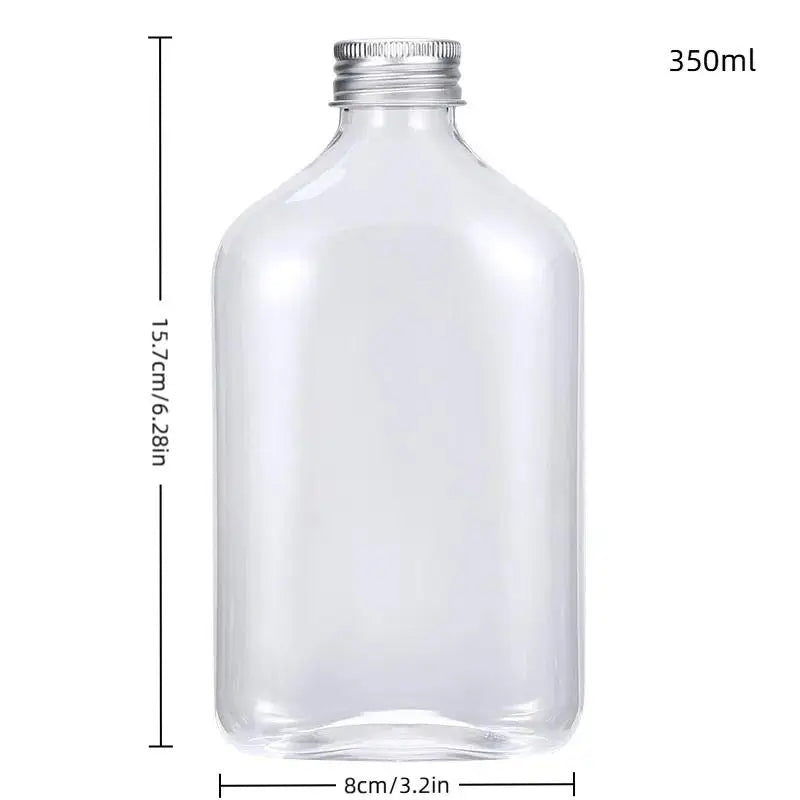 Milk Tea Bottle with Aluminum Lid – 250/350/500ml Takeout Takeout Drink Bottle SPOT 350ML