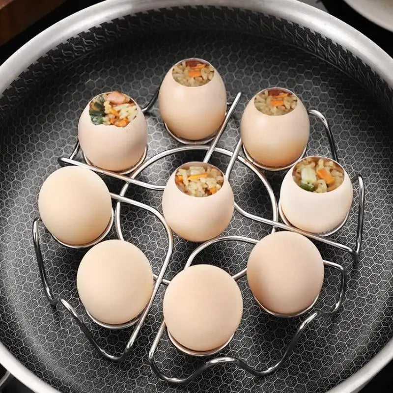 Stainless Steel Egg Steaming Rack for Steamer & Pressure Cooker Steamer Rack SPOT