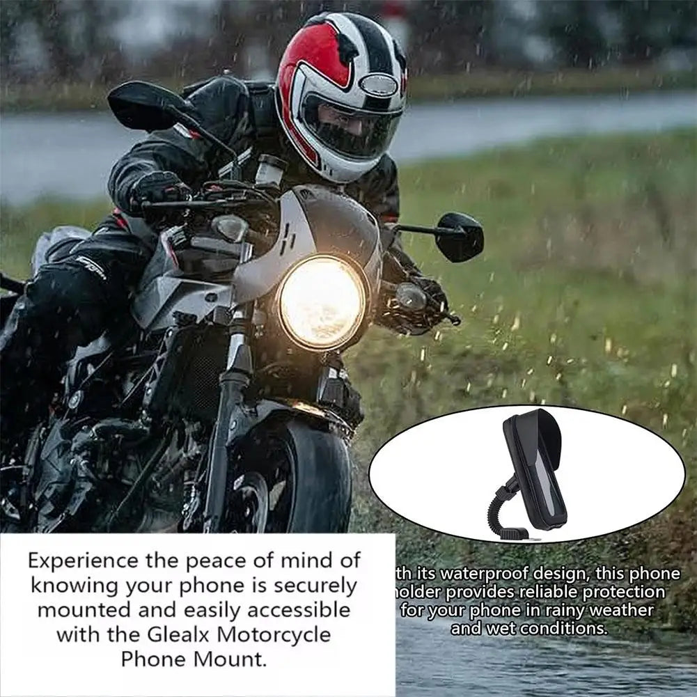 Motorcycle Waterproof Phone Holder Bag with Sun Visor Mount Motorcycle Phone Mount SPOT