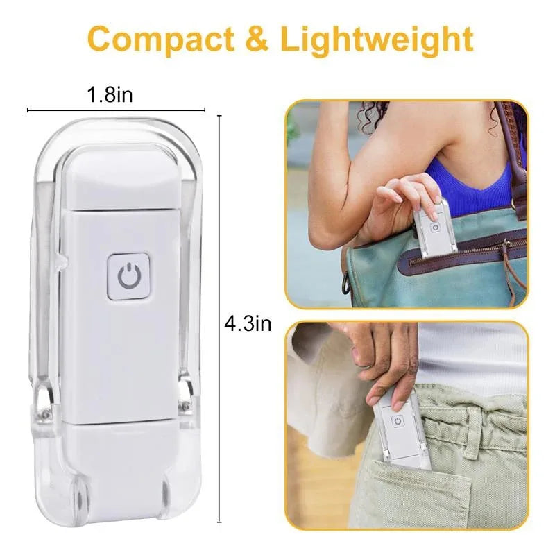 Rechargeable LED Clip Book Light – 9 Modes USB Reading Lamp Clip-On Book Light SPOT