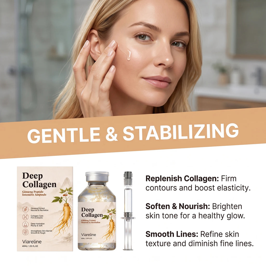 VIARELINE Ginseng Collagen Ampoule Serum – Firming & Brightening Face Serum SPOT