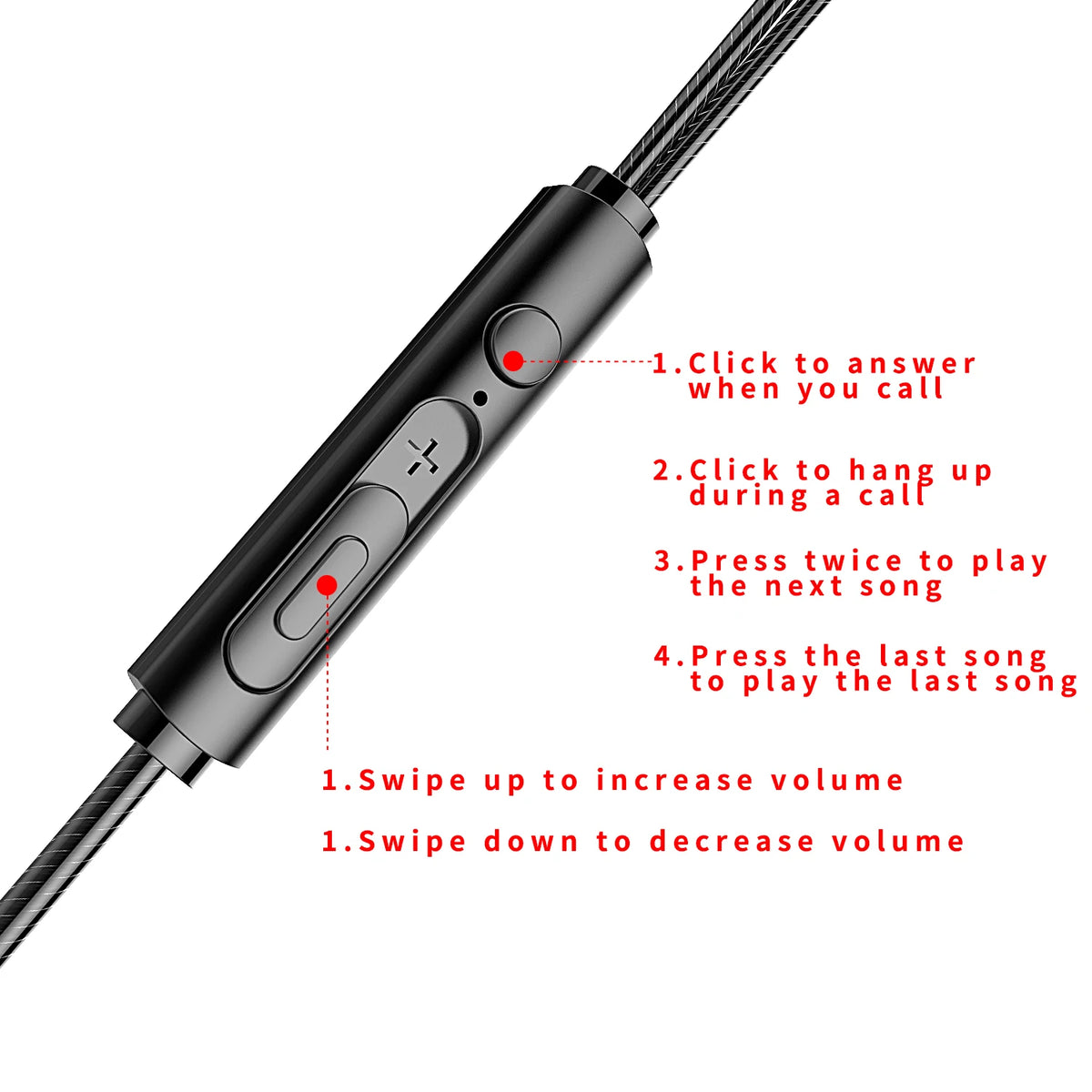 HIFI Bass Wired In-Ear Earphones – 3.5mm & Type-C Dual Driver Wired In-Ear Earphones SPOT