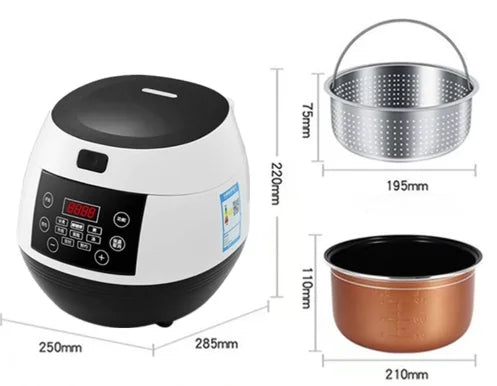DUTRIEUX 3L Smart Rice Cooker – Low Sugar Multi-Function Pot Electric Rice Cooker SPOT