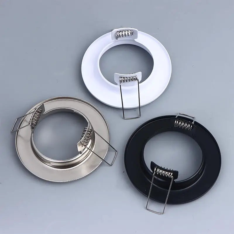 Round Adjustable LED Downlight Frame – MR16 GU10 Recessed Holder LED Downlight Frame SPOT