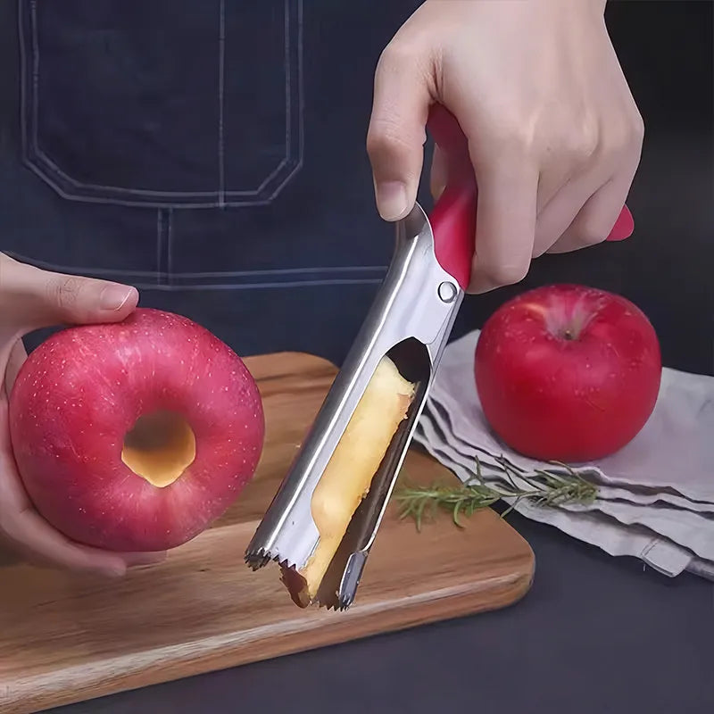 Stainless Steel Apple & Pear Corer – Easy Core Remover Tool Fruit Corer Tool SPOT Default Title
