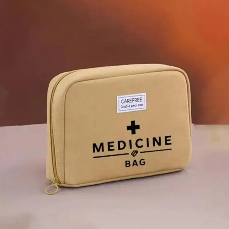 Portable Canvas Medicine Organizer Bag | Travel First Aid Kit Medicine Organizer Bag SPOT A2