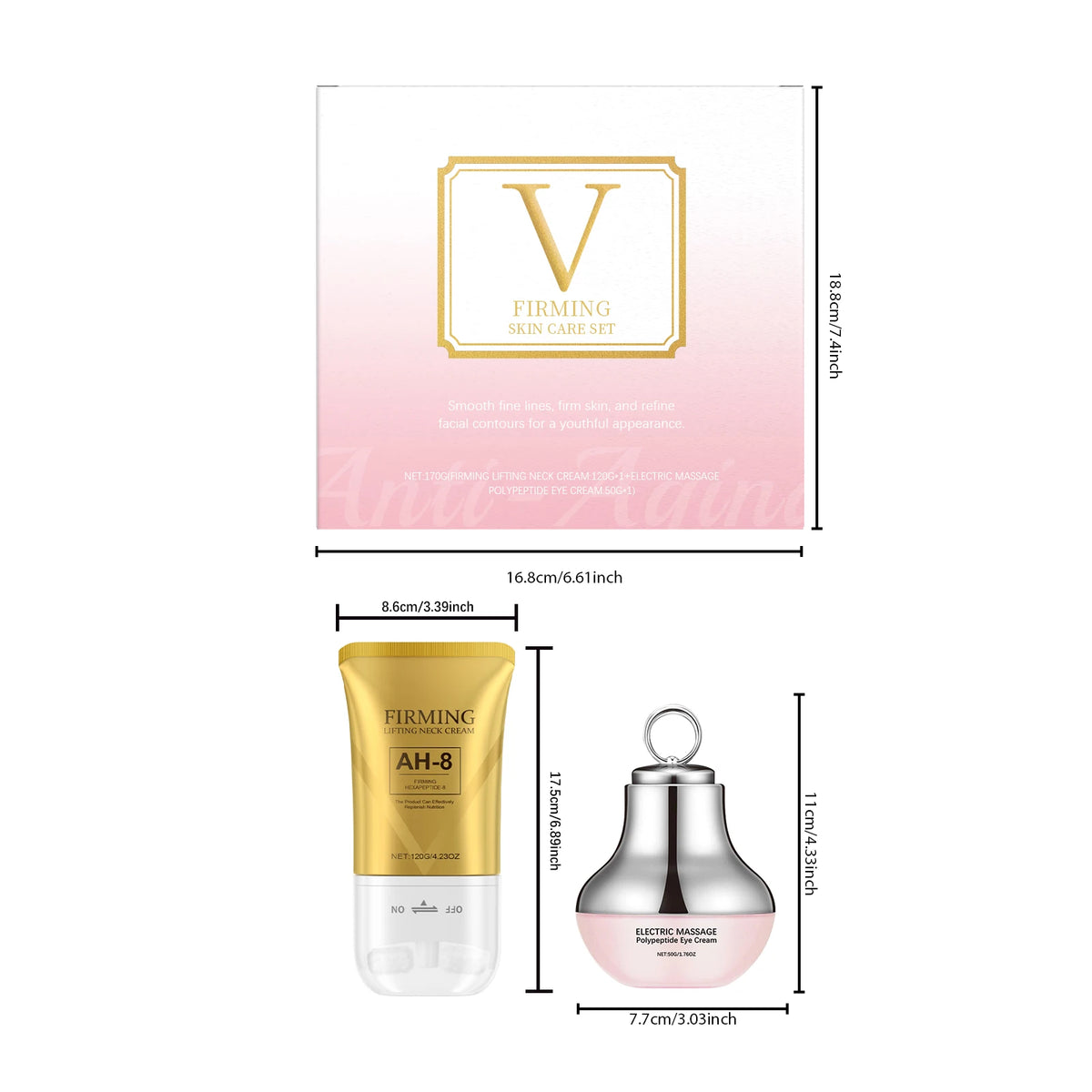 Hoygi AH-8 Firming Neck & Polypeptide Eye Cream Set Eye & Neck Cream Set SPOT