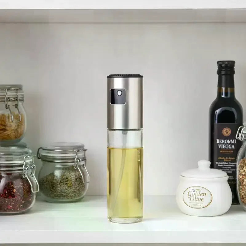 Glass Oil Sprayer Mister – Stainless Steel Olive Oil Bottle Oil Mister Sprayer SPOT