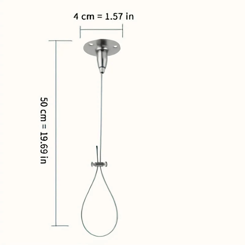 Adjustable Curtain Rod Support Rope & Ceiling Bracket Curtain Rod Bracket SPOT