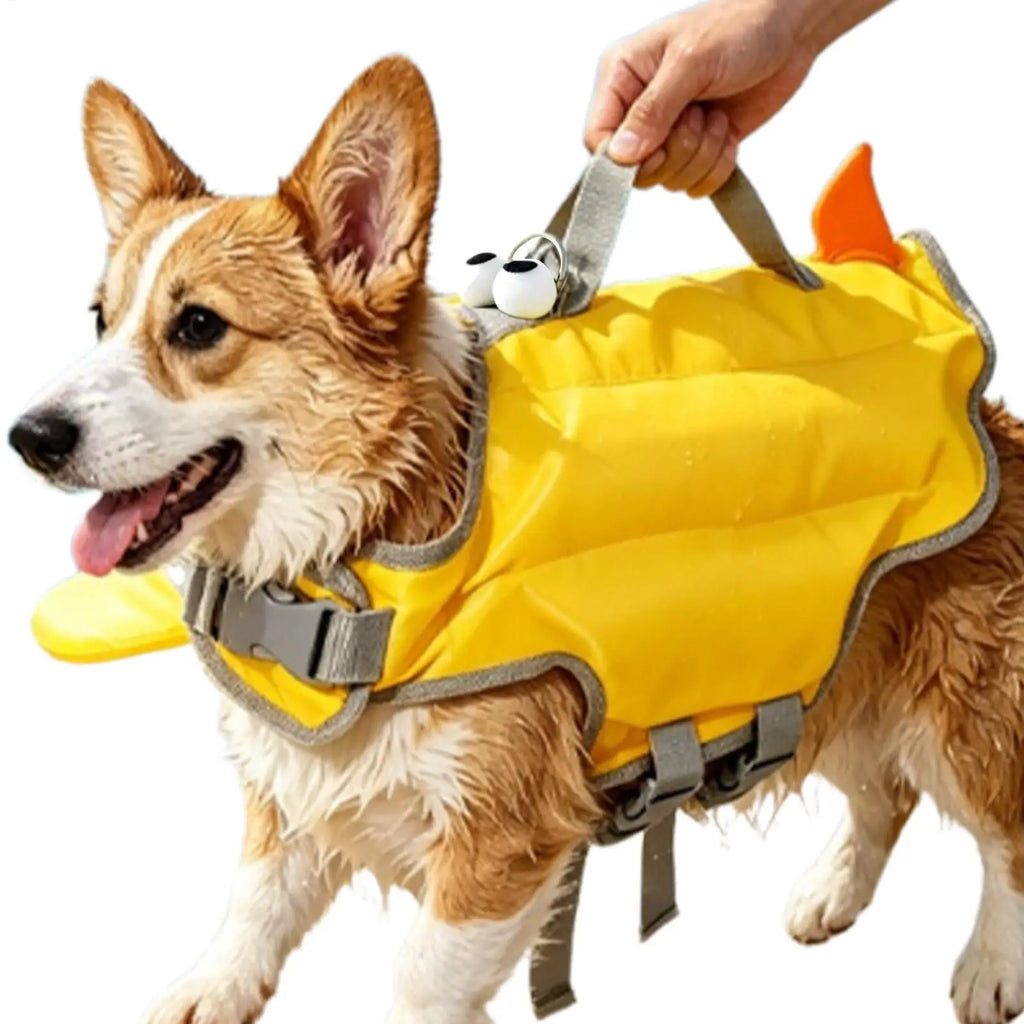 Shark Shape Dog Life Vest – High Buoyancy Swim Safety Jacket Dog Life Vest SPOT