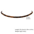 Leopard Print Choker Necklace – Stainless Steel Zirconia Charms Choker Necklace SPOT 5mm-NC-2823G