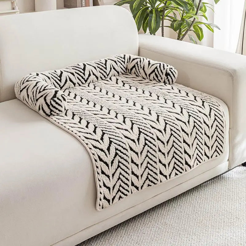Soft Fluffy Pet Sofa Mat – Anti-Slip Dog & Cat Bolster Bed Pet Bolster Bed SPOT
