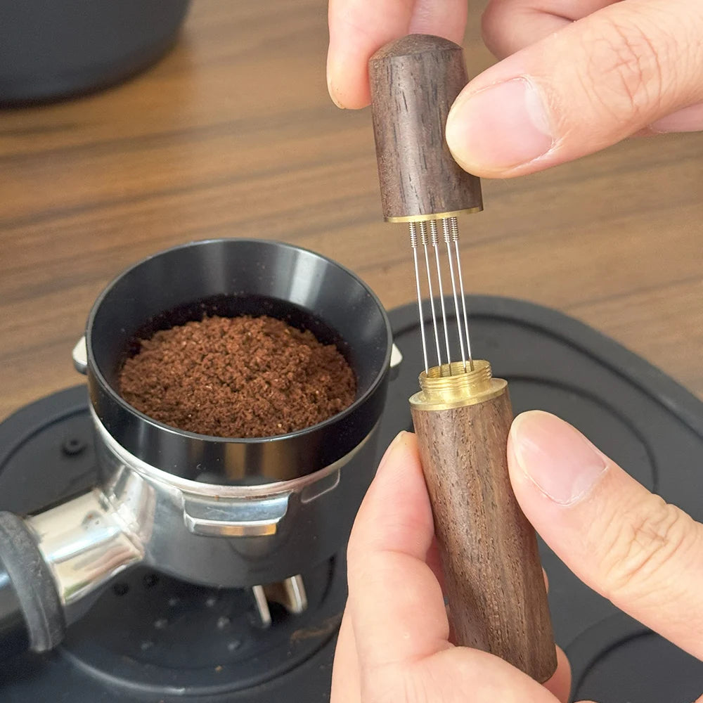 WDT Espresso Needle Distributor – Wood Handle Coffee Stirrer Espresso Distribution Tool SPOT