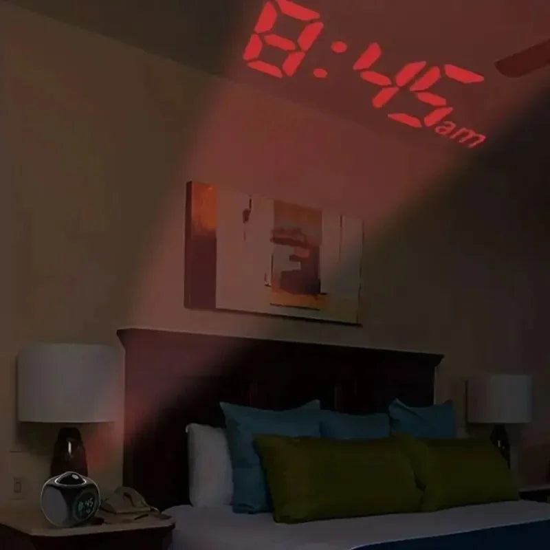 Projection Alarm Clock – Ceiling Display, Voice & Temperature Projection Alarm Clock SPOT