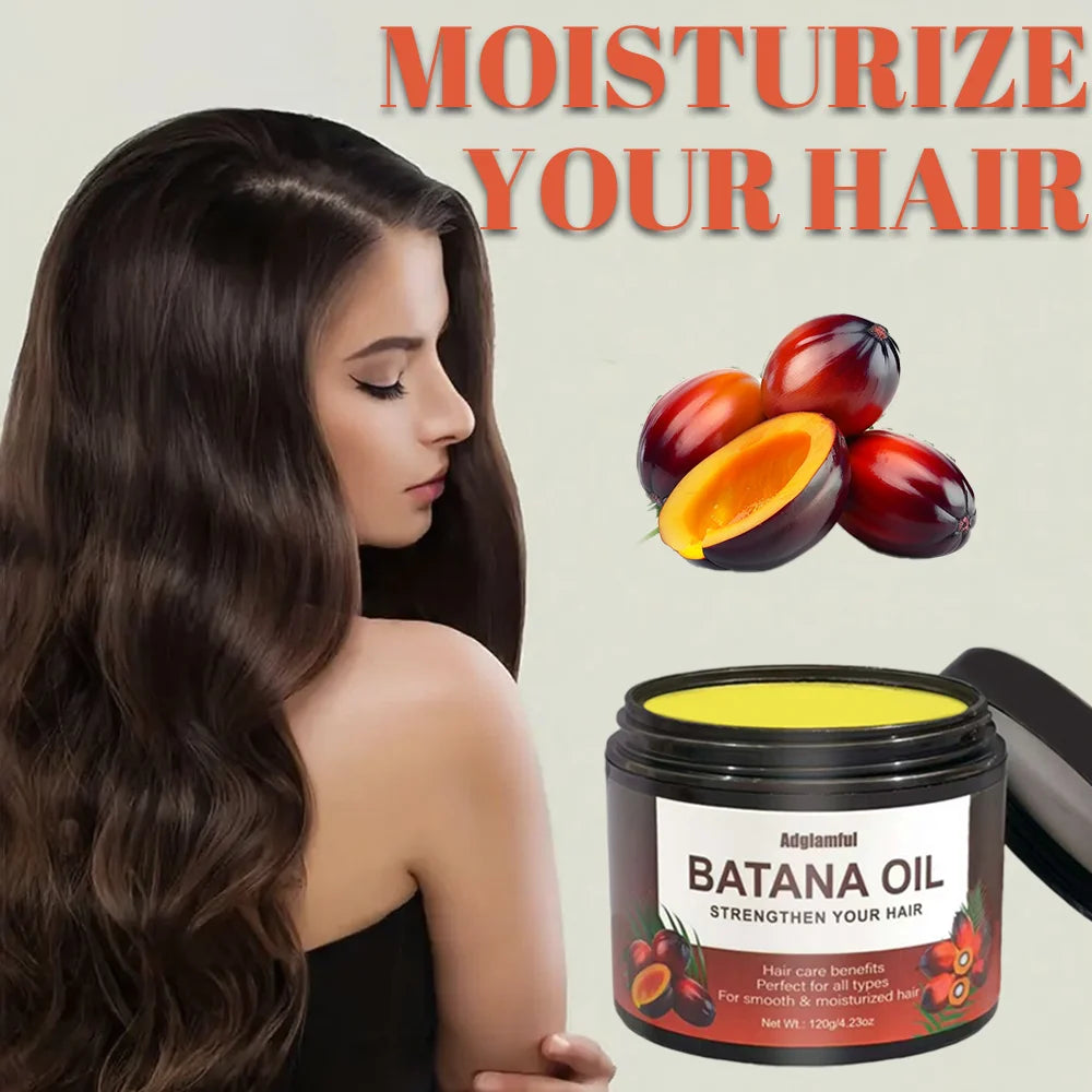 Adglamful Batana Oil 120g – No-Rinse Frizz-Smoothing Hair Oil Hair Treatment Oil SPOT