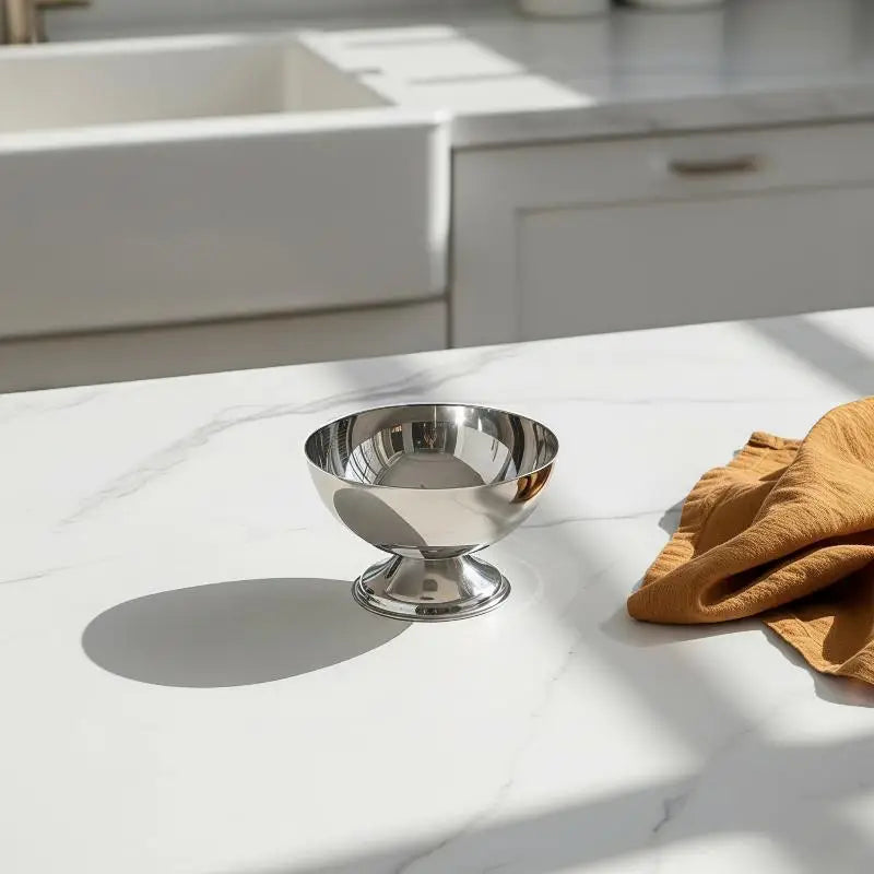 Stainless Steel Pedestal Dessert Bowl – Ice Cream Serving Cup Dessert Serving Bowl SPOT