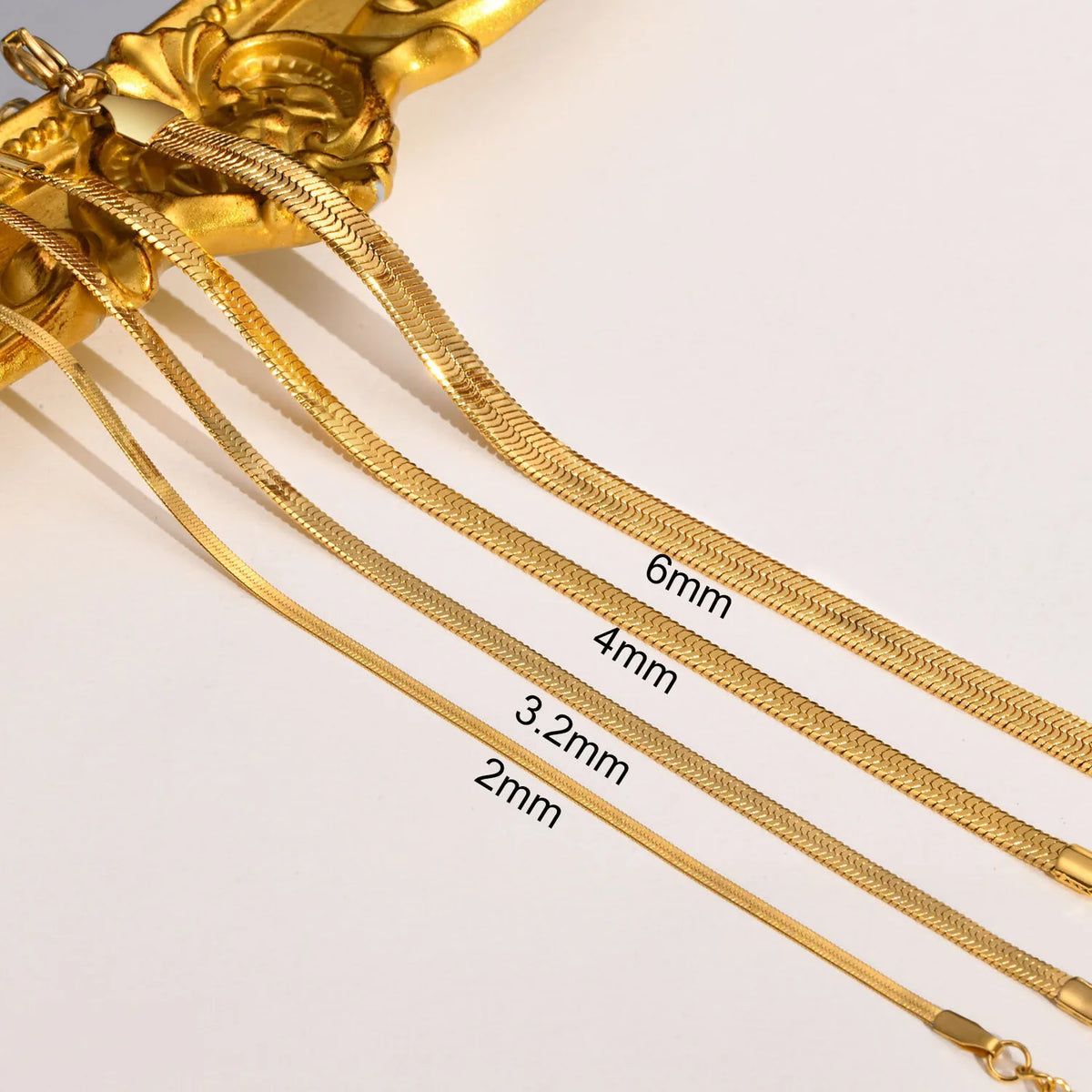 Herringbone Link Chain Bracelet – Dainty Gold Stacking Bracelet Chain Link Bracelet SPOT