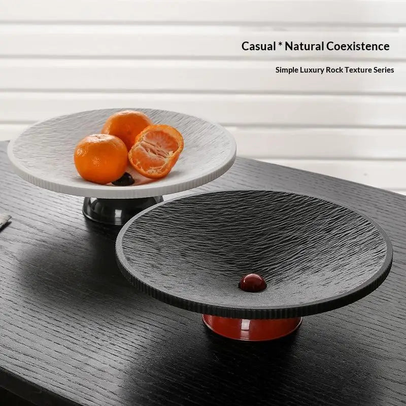 Minimalist Pedestal Fruit Tray – BPA-Free Plastic Serving Plate Pedestal Serving Tray SPOT