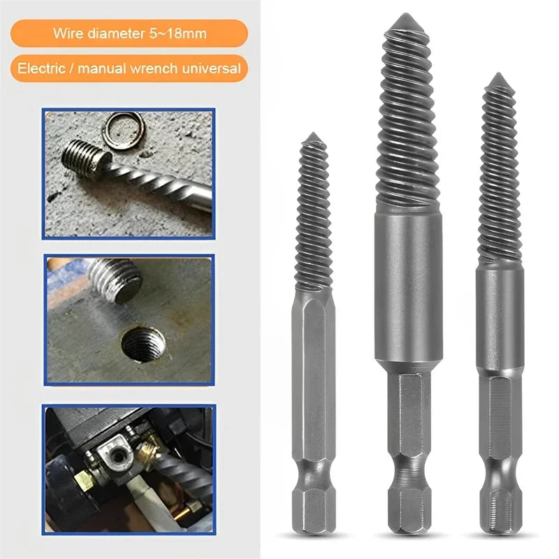 5-Piece Screw Extractor Drill Bit Set – Broken Bolt Remover Screw Extractor Set SPOT