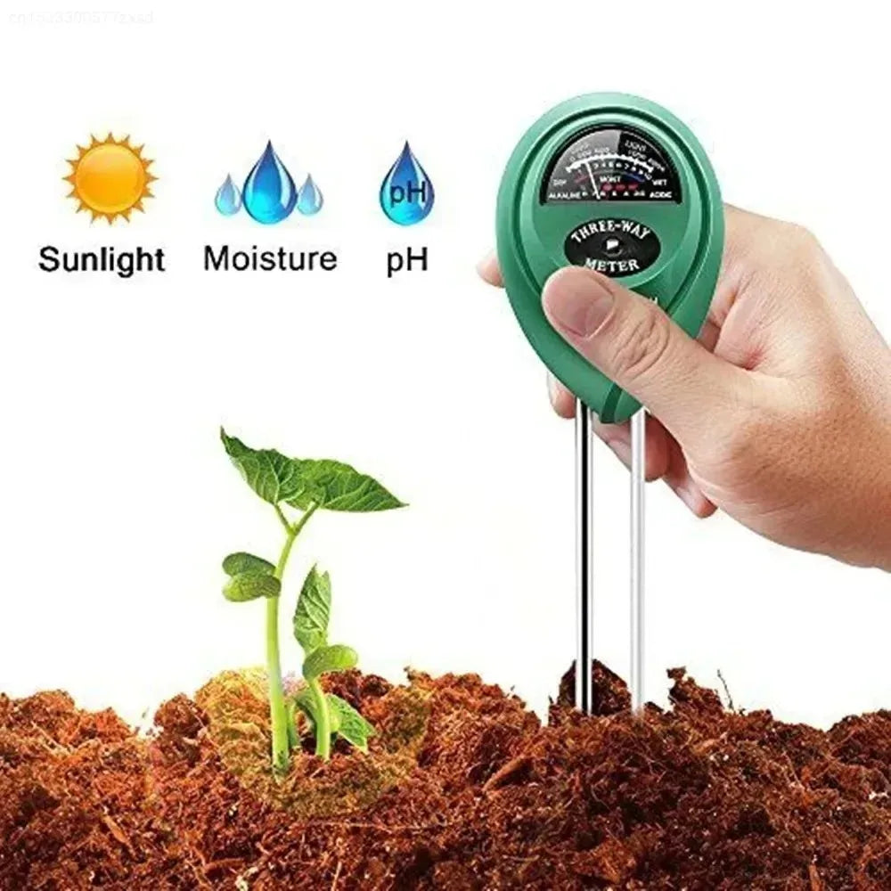3-in-1 Soil pH, Moisture & Light Meter for Garden Plants Soil Testing Meter SPOT