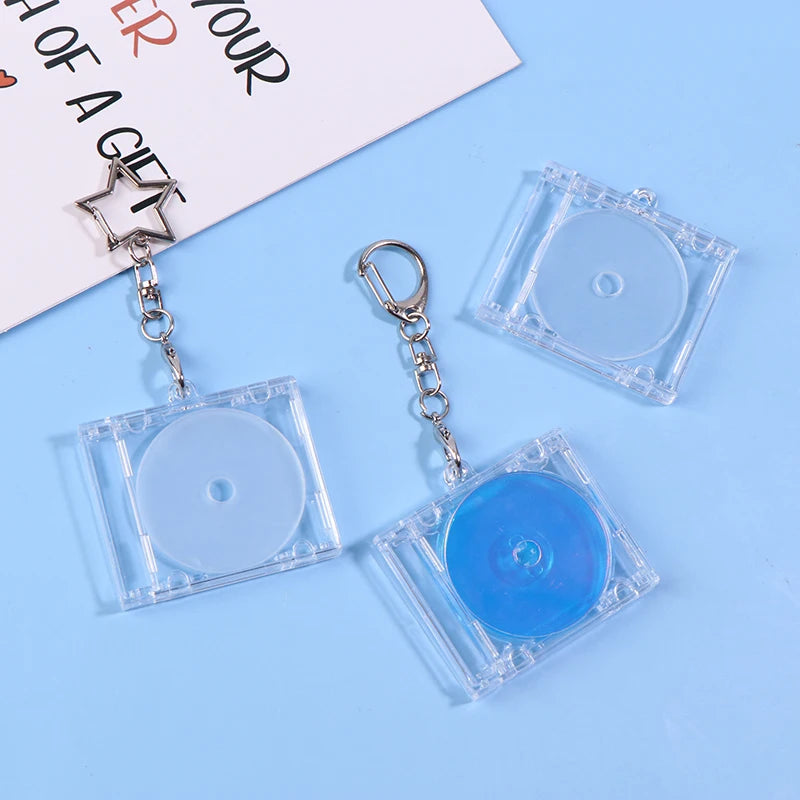 Mini NFC CD Disc Case Keychain – DIY Customizable Charm NFC Keychain Charm SPOT