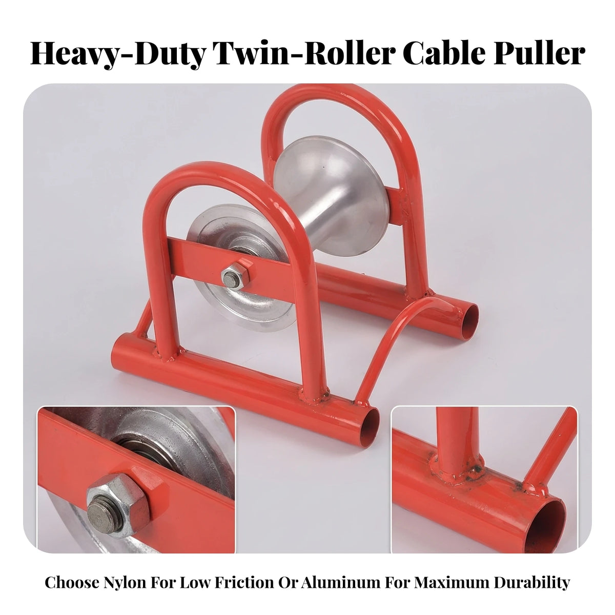 Cable Pulley Bridge Frame – Double Wheel Low-Friction Roller Cable Pulley Roller SPOT
