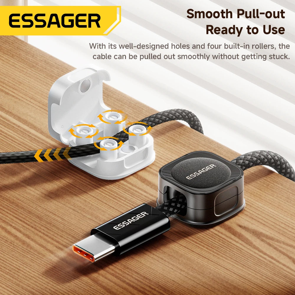 Essager Magnetic Cable Clips – Under-Desk Cord Organizer Cable Clip Organizer SPOT
