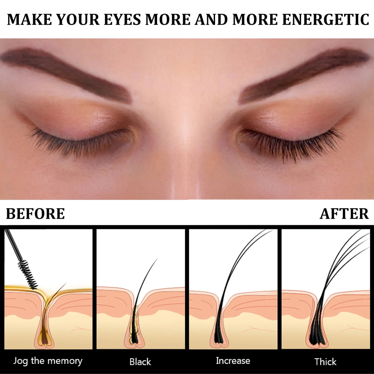 Eelhoe Castor Oil Eyebrow & Lash Growth Serum 10ml Brow & Lash Serum SPOT