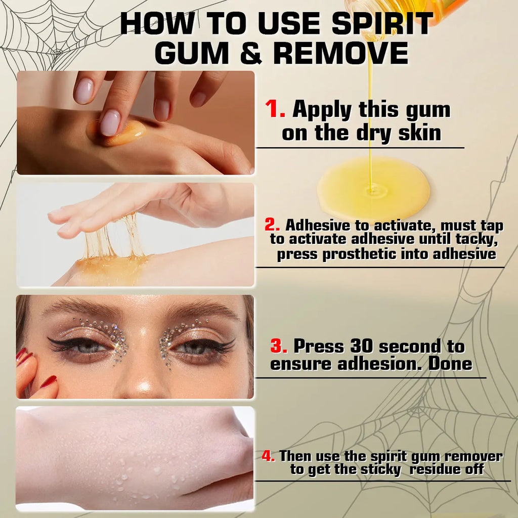 Spirit Gum Fake Beard Adhesive for Halloween Costume Makeup Costume Makeup Adhesive SPOT