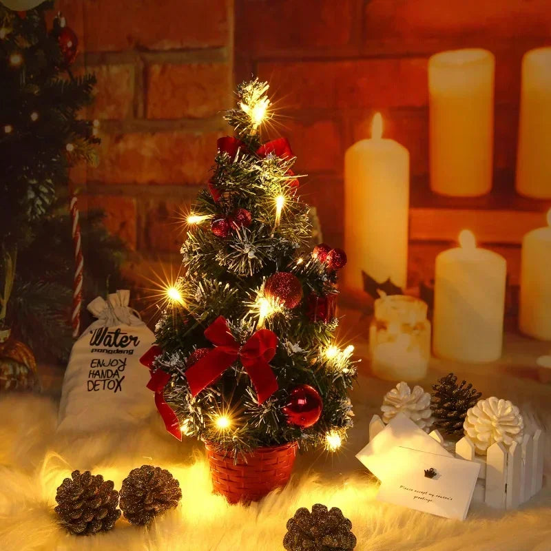40CM Pre-Lit LED Mini Christmas Tree – Desktop Decoration Mini Christmas Tree SPOT