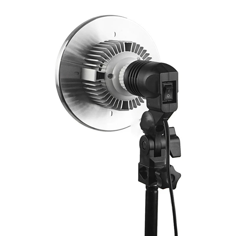 E27 Single Head Bulb Holder Socket – Photography Light Stand Photography Lamp Holder SPOT