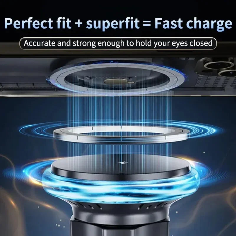 Magnetic Car Wireless Charger & Phone Holder – 15W Fast Charge Car Wireless Charger SPOT