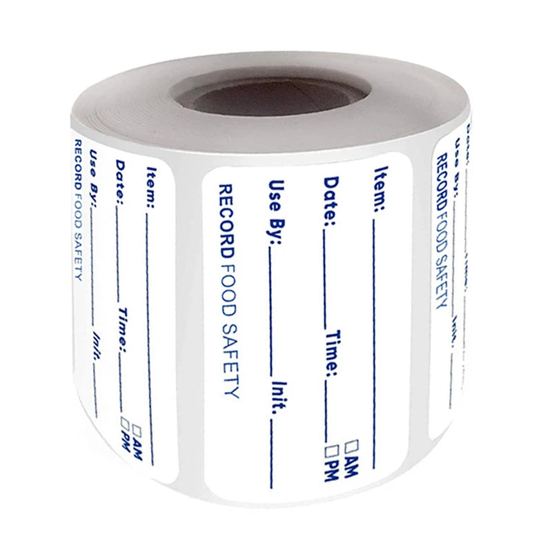 500 Removable Food Storage Date Labels – Self-Adhesive Roll Food Storage Labels SPOT