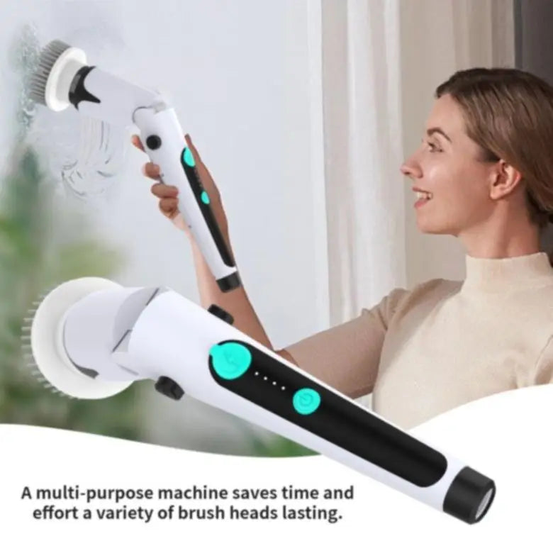 Electric Spin Scrubber – Rechargeable Brush with 5 Heads Electric Spin Scrubber SPOT
