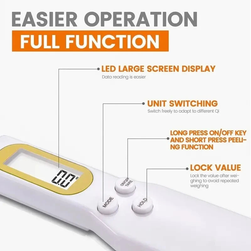 Digital Mini Spoon Scale – LCD Food Scale 0.1–500g | Baking Digital Kitchen Scale SPOT
