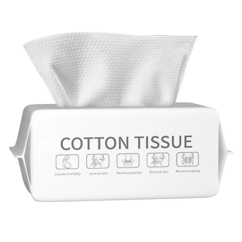 Soft Cotton Face Towels 50/100 Pack – Quick-Dry Reusable Face Towels SPOT