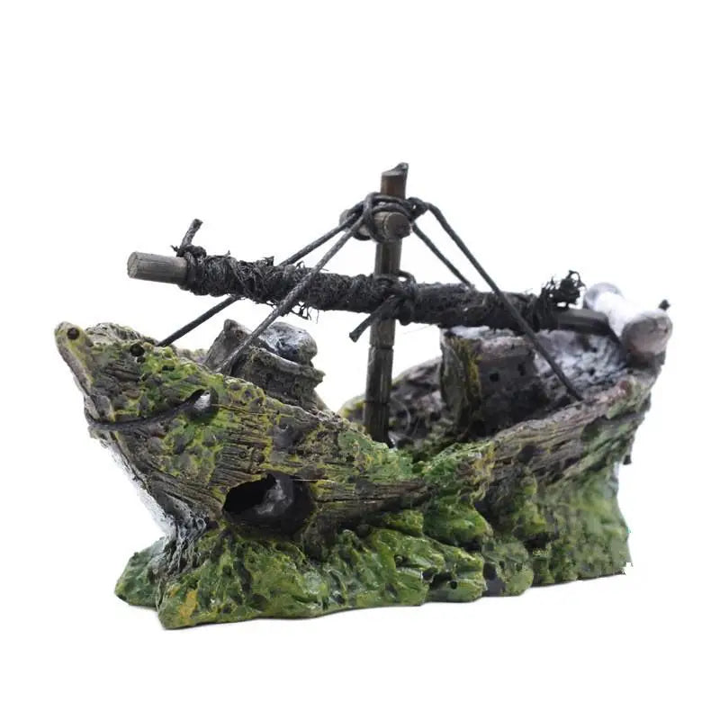 Pirate Shipwreck Resin Fish Tank Ornament | Aquarium Decor Aquarium Ornament SPOT