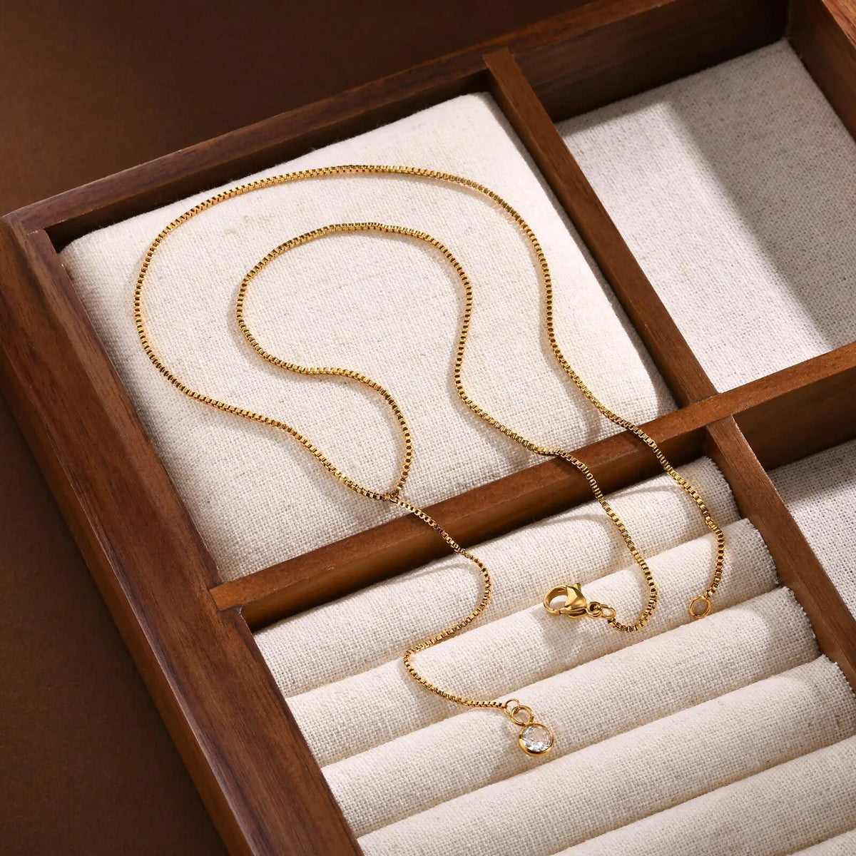Gold Lariat Y-Shape Necklace – CZ Drop Chain for Women Lariat Necklace SPOT