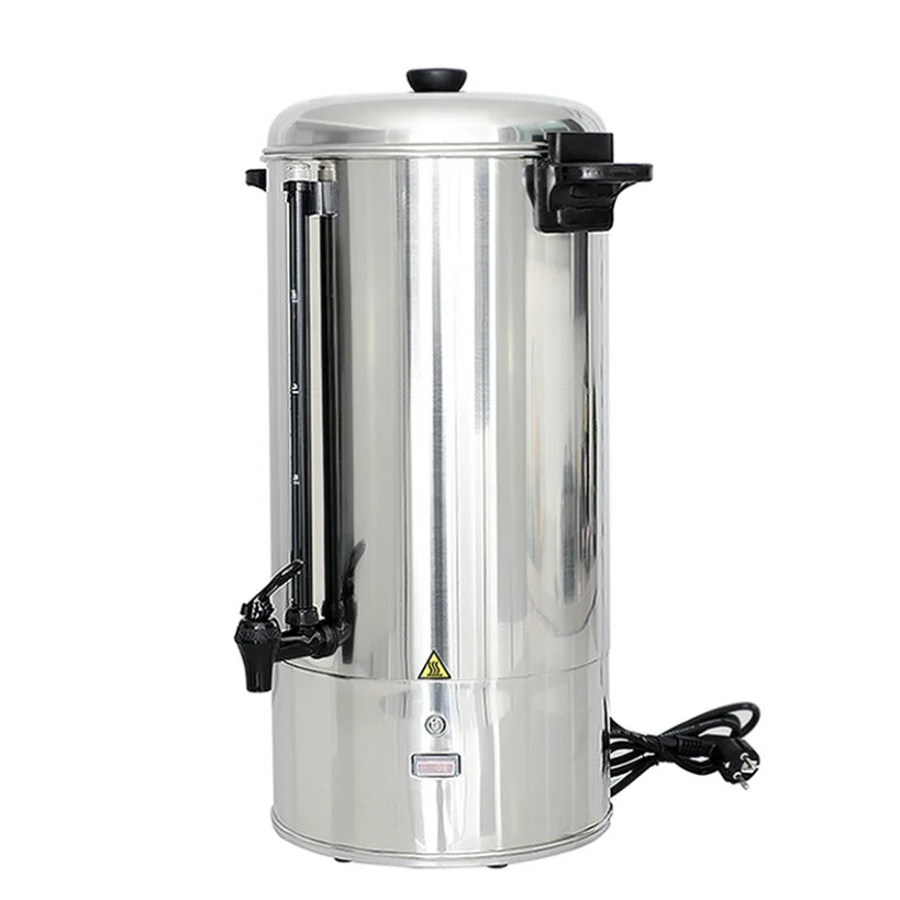 15L Stainless Steel Coffee Percolator Urn – 80 Cup Commercial Boiler Coffee Percolator Urn SPOT Default Title