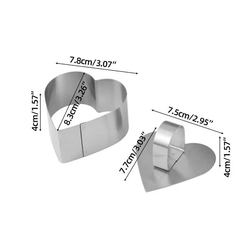 Stainless Steel Mousse Cake Ring Molds with Press Plate Cake Ring Mold SPOT A3