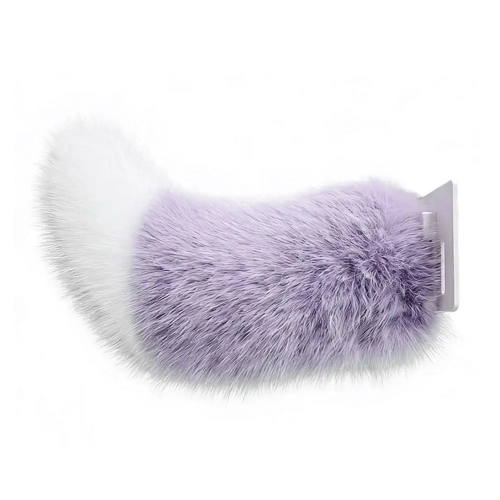 Remote Control Electric Moving Car Tail – Faux Fur Decoration Car Decoration Accessory SPOT Purple