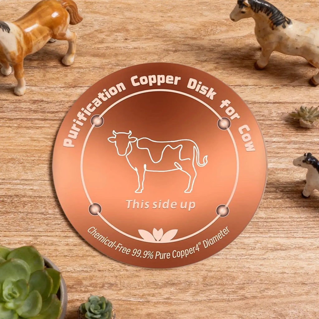 4" Copper Bird Bath Purifier Disk | 3-Point Outdoor Support Bird Bath Purifier SPOT