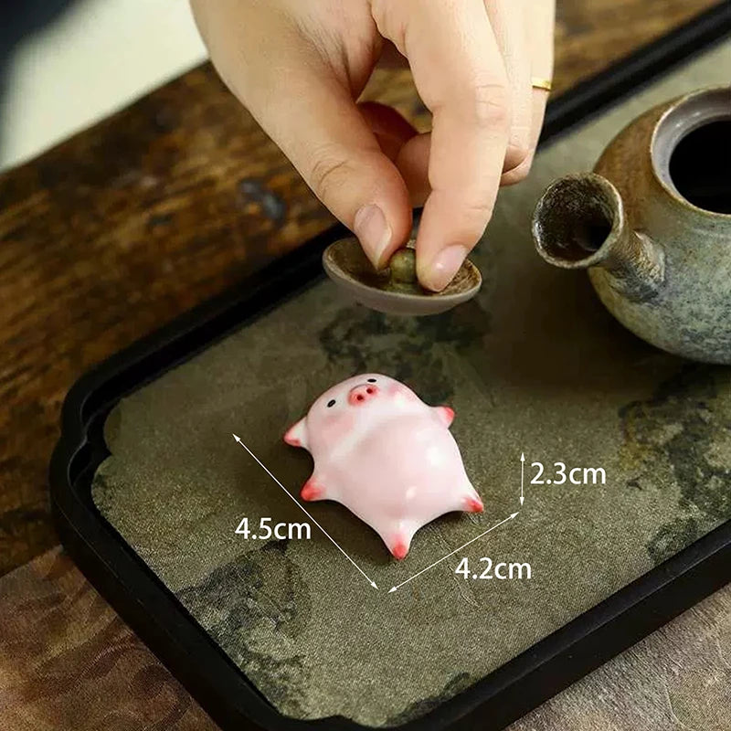 Bubbling Piggy Tea Pet – Ceramic Bubble-Blowing Tea Accessory Ceramic Tea Accessory SPOT onesize